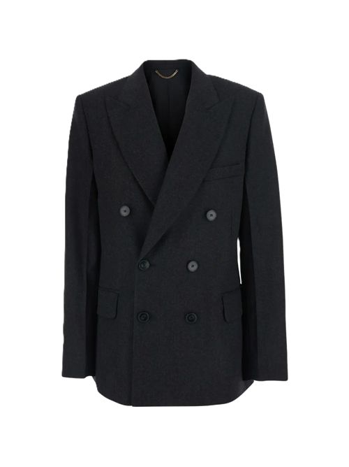 Beatrice Blazer Doppiopetto In Lana Victoria Beckham | 1324WJK005568C9891 DARKGREYMELANGE